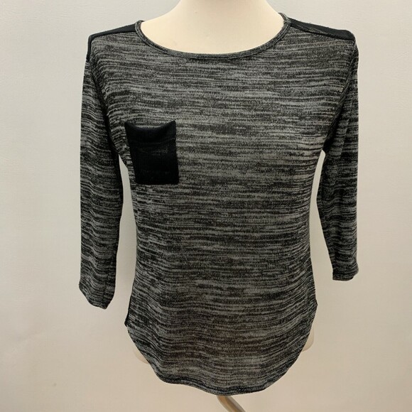 Lily White Women’s Top Small Black Sheer Back - Picture 1 of 10